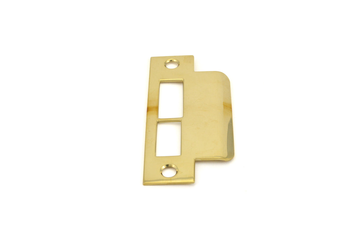 Baldwin 6339031R158 Right Hand 1-5/8" Extended ASA Strike Latch and Deadbolt Unlacquered Brass Finish