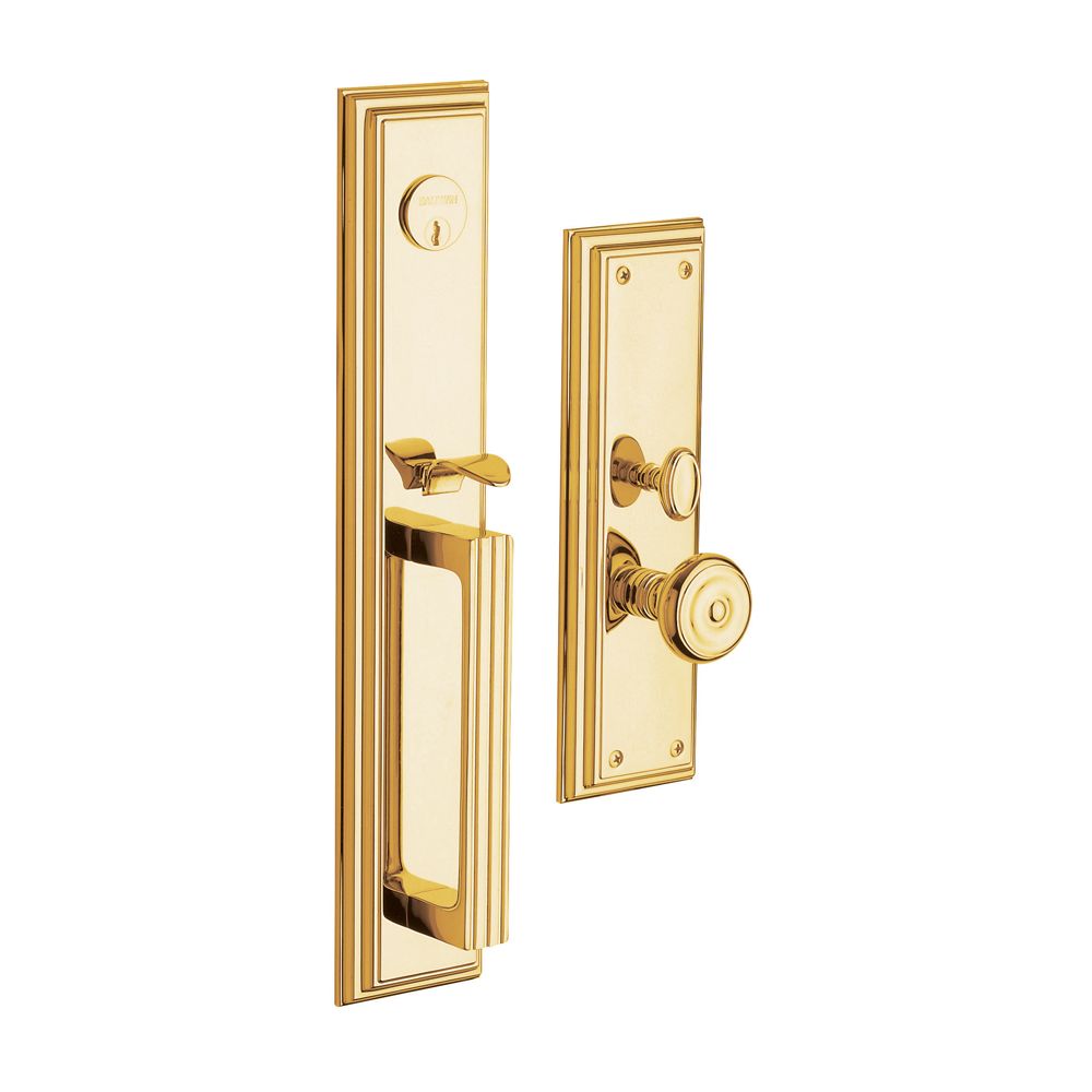 Baldwin 6542003FD Tremont Full Dummy Mortise Trim Lifetime Brass Finish