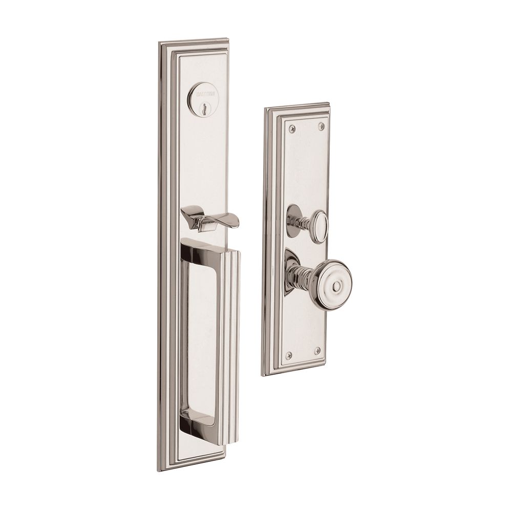 Baldwin 6542055ENTR Tremont Single Cylinder Entry Mortise Trim Lifetime Bright Nickel Finish