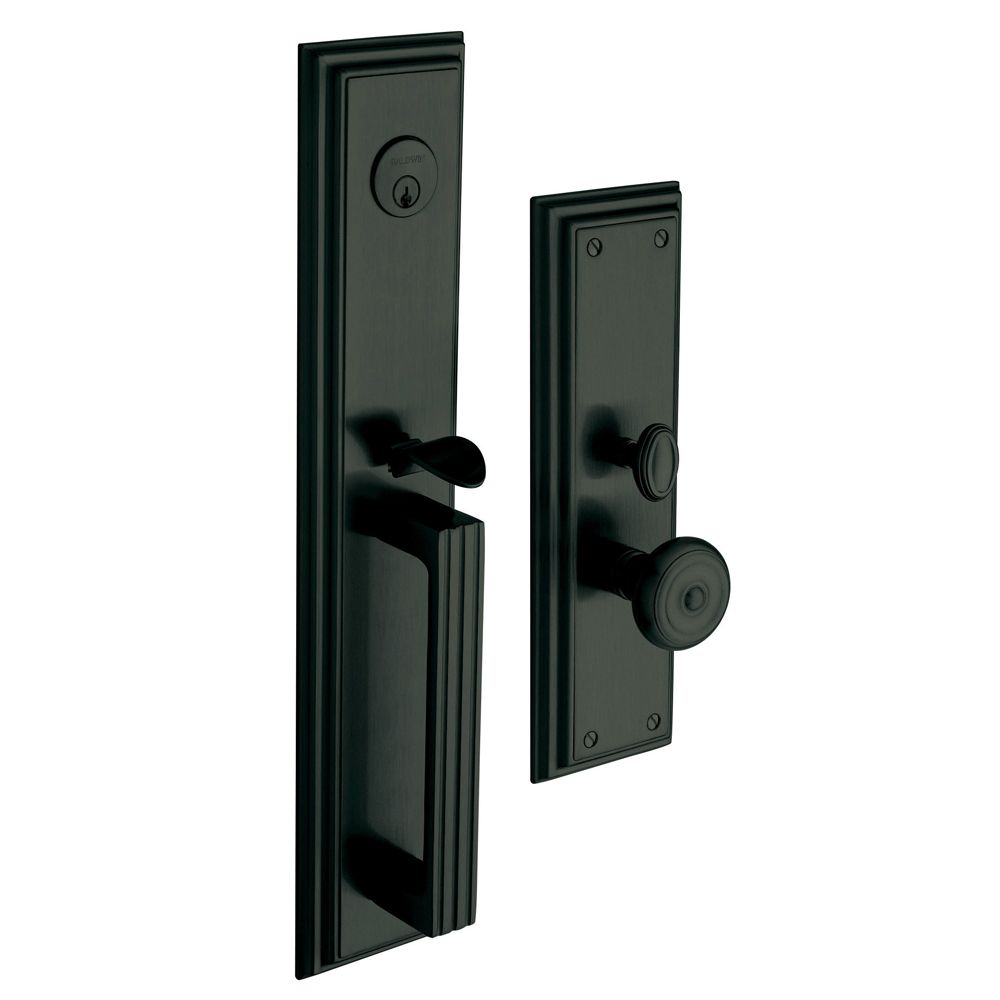 Baldwin 6542190ENTR Tremont Single Cylinder Entry Mortise Trim Satin Black Finish