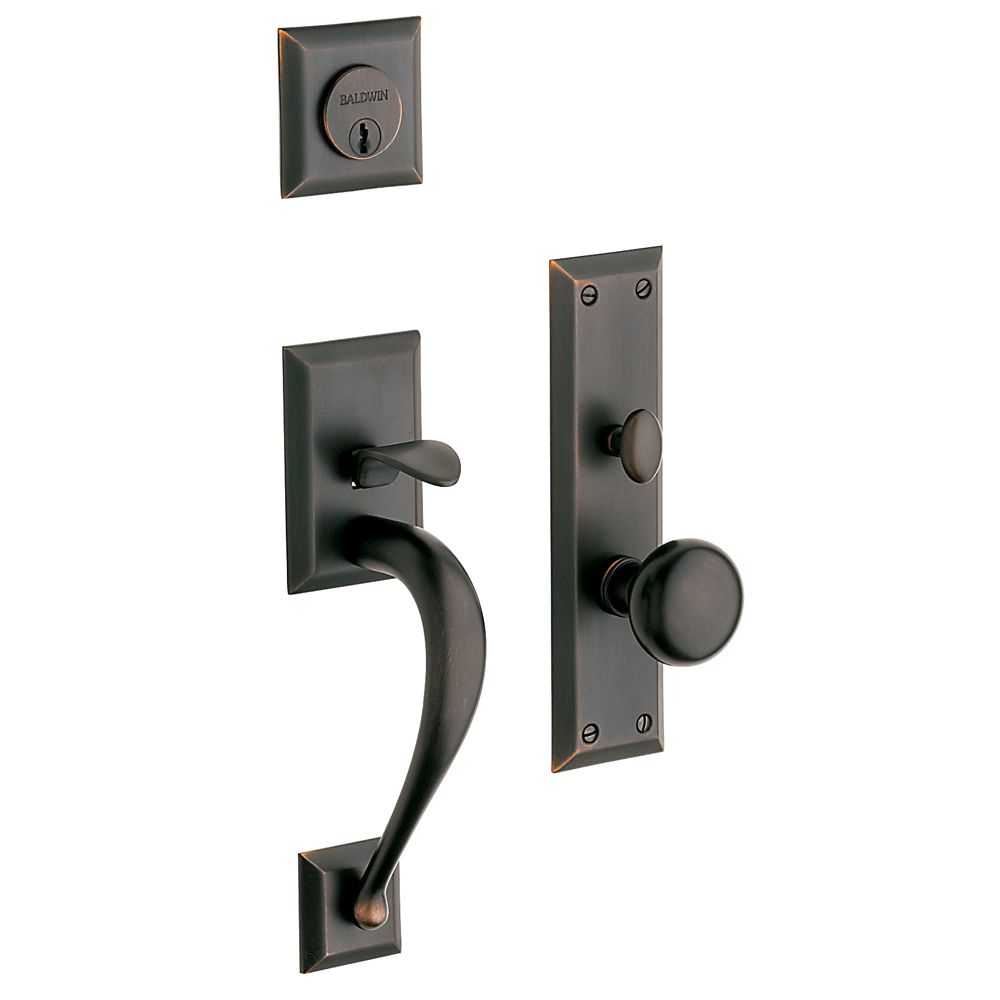 Baldwin 6571112ENTR Concord Single Cylinder Entry Mortise Trim Venetian Bronze Finish