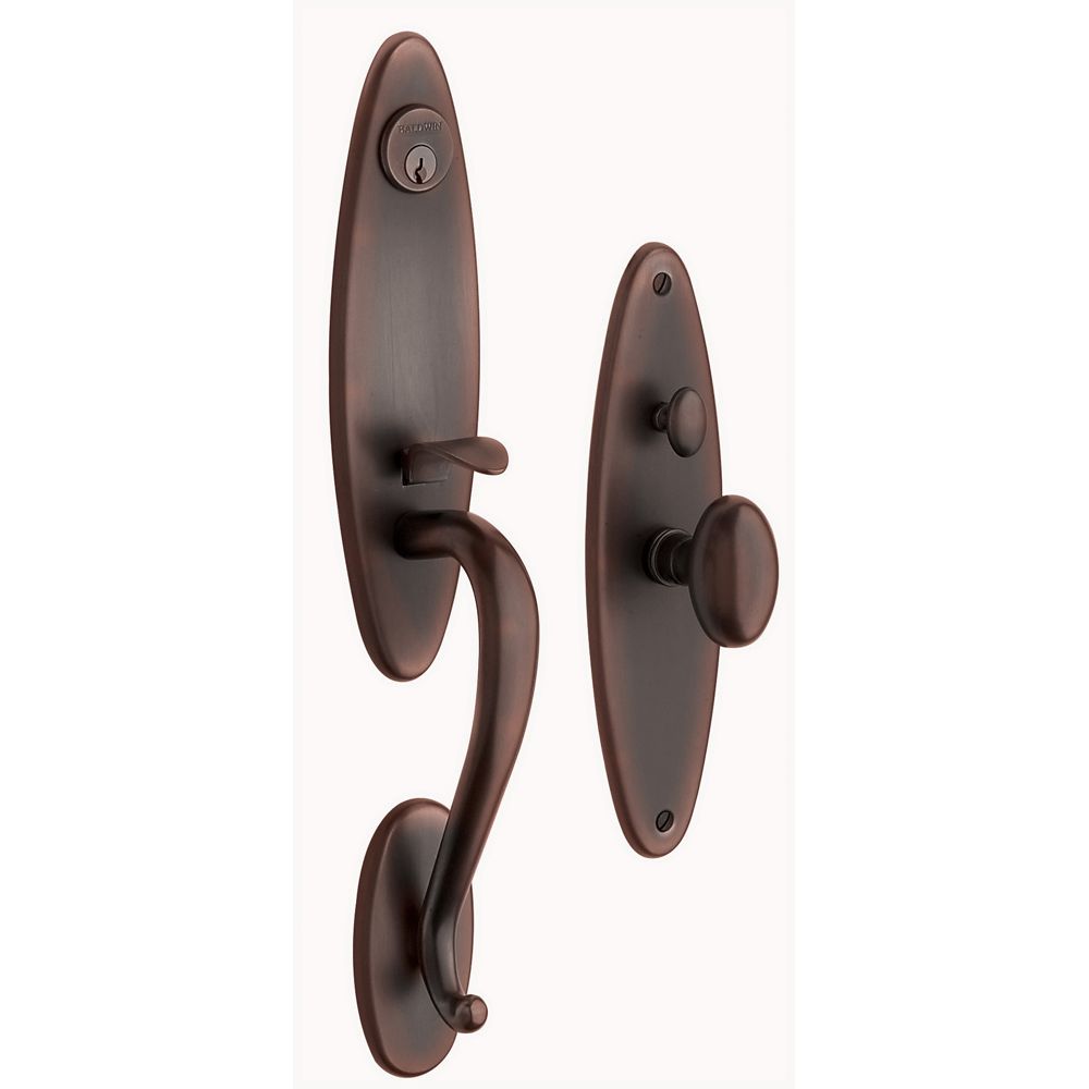 Baldwin 6573112ENTR Springfield Single Cylinder Entry Mortise Trim Venetian Bronze Finish