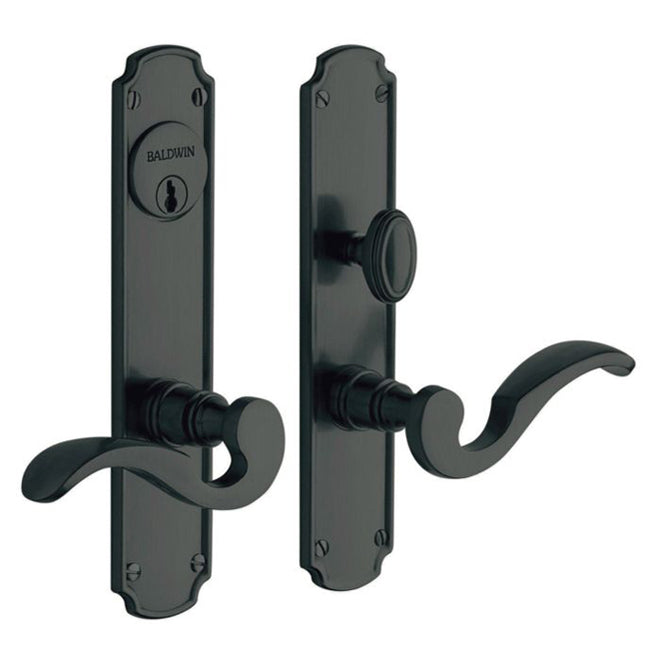 Baldwin 6942102ENTR Bismark Single Cylinder Entry Mortise Lock Trim Oil Rubbed Bronze Finish