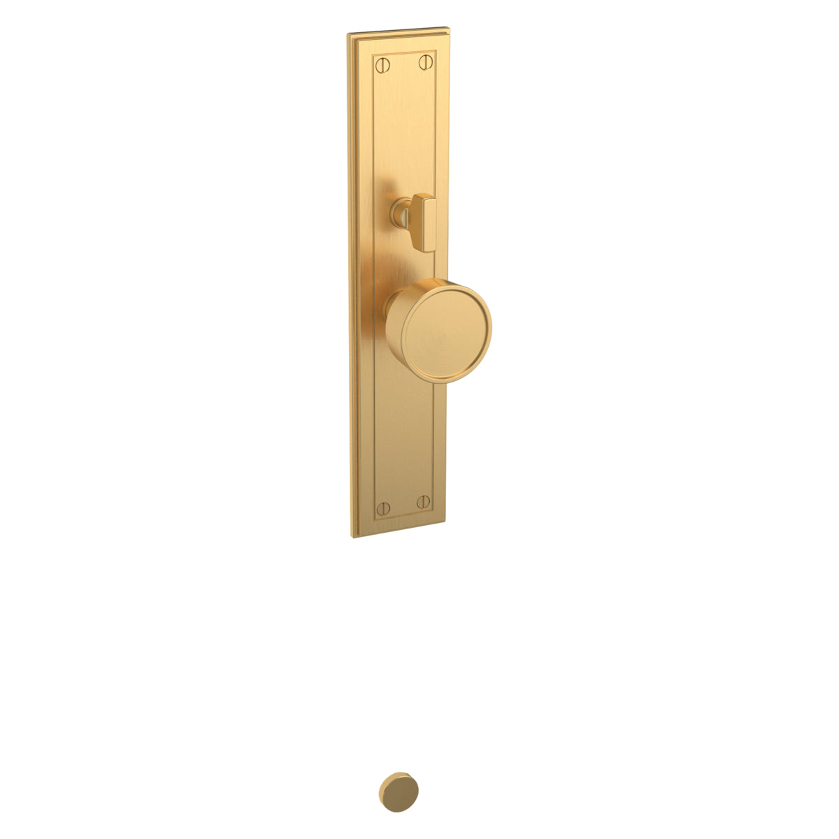 Baldwin 6946044ENTR Hollywood Hills Handleset Single Cylinder Entry Mortise Lock Trim Lifetime Satin Brass Finish