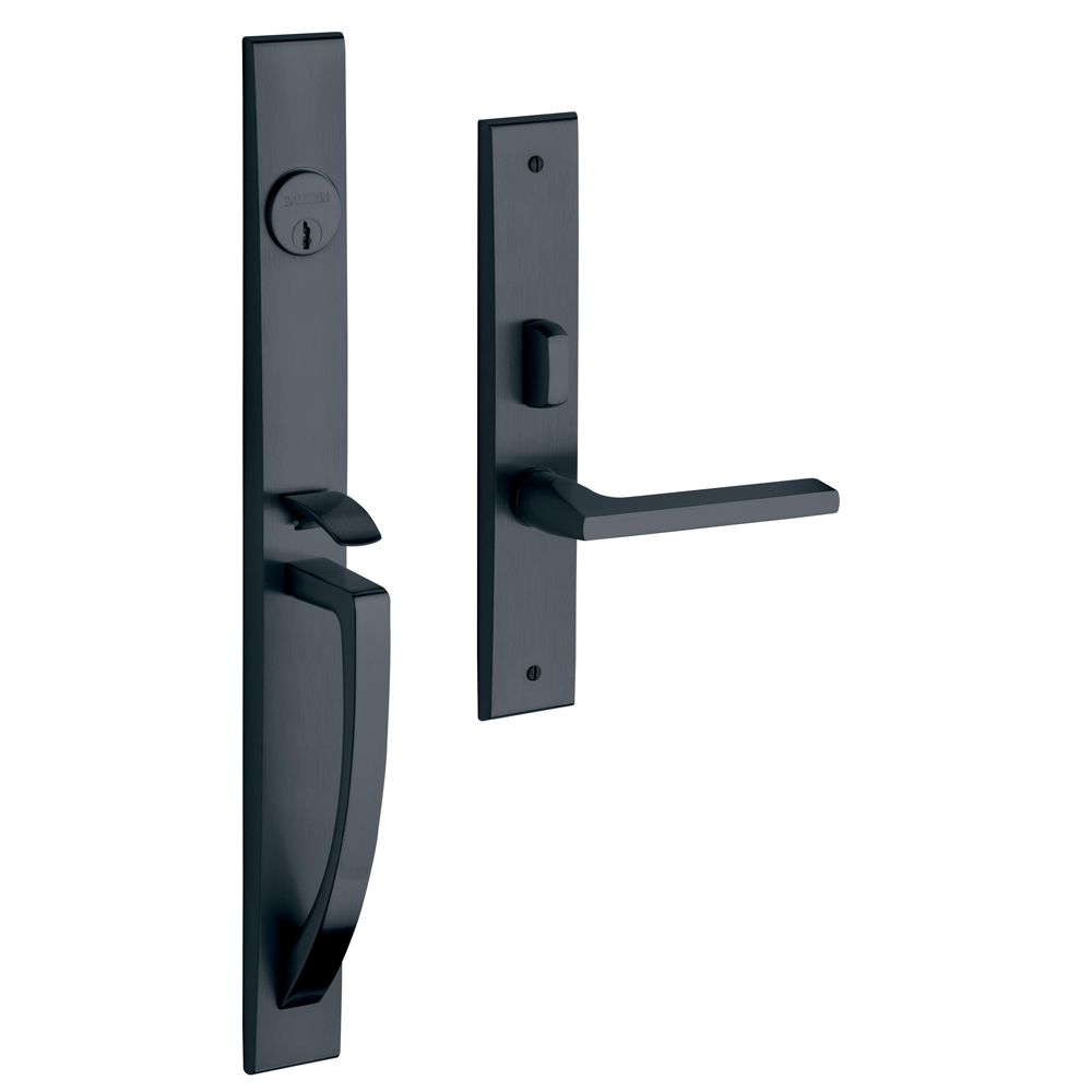 Baldwin 6966102LENT Lakeshore Left Hand Single Cylinder Entry Mortise Lock Trim Oil Rubbed Bronze Finish