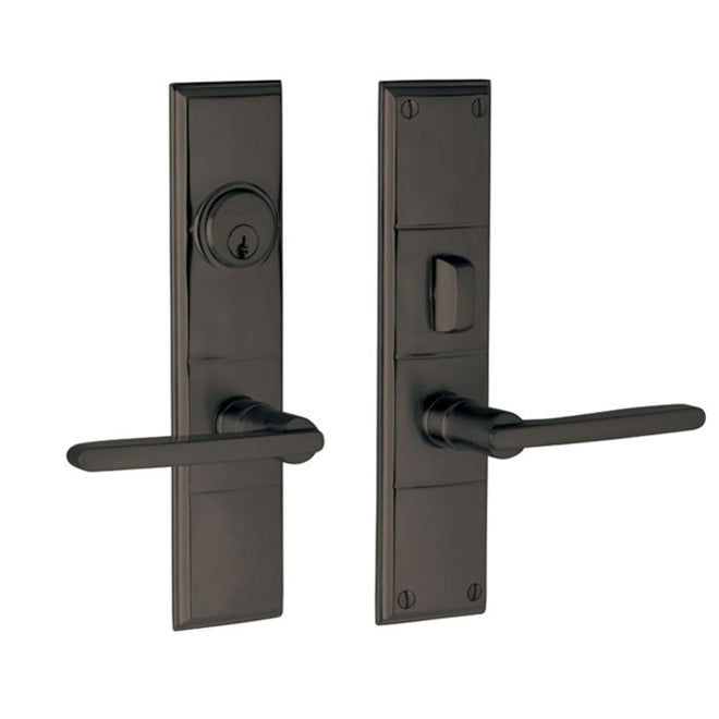 Baldwin 6973102ENTR Houston Single Cylinder Entry Mortise Lock Trim Oil Rubbed Bronze Finish
