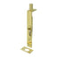 Deltana 6FBS3-UNL 6" Flush Bolt; Heavy Duty; Square; Unlacquered Bright Brass Finish