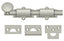 Deltana 6SB15 6" Surface Bolt; Heavy Duty; Satin Nickel Finish