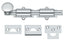 Deltana 6SB26 6" Surface Bolt; Heavy Duty; Bright Chrome Finish