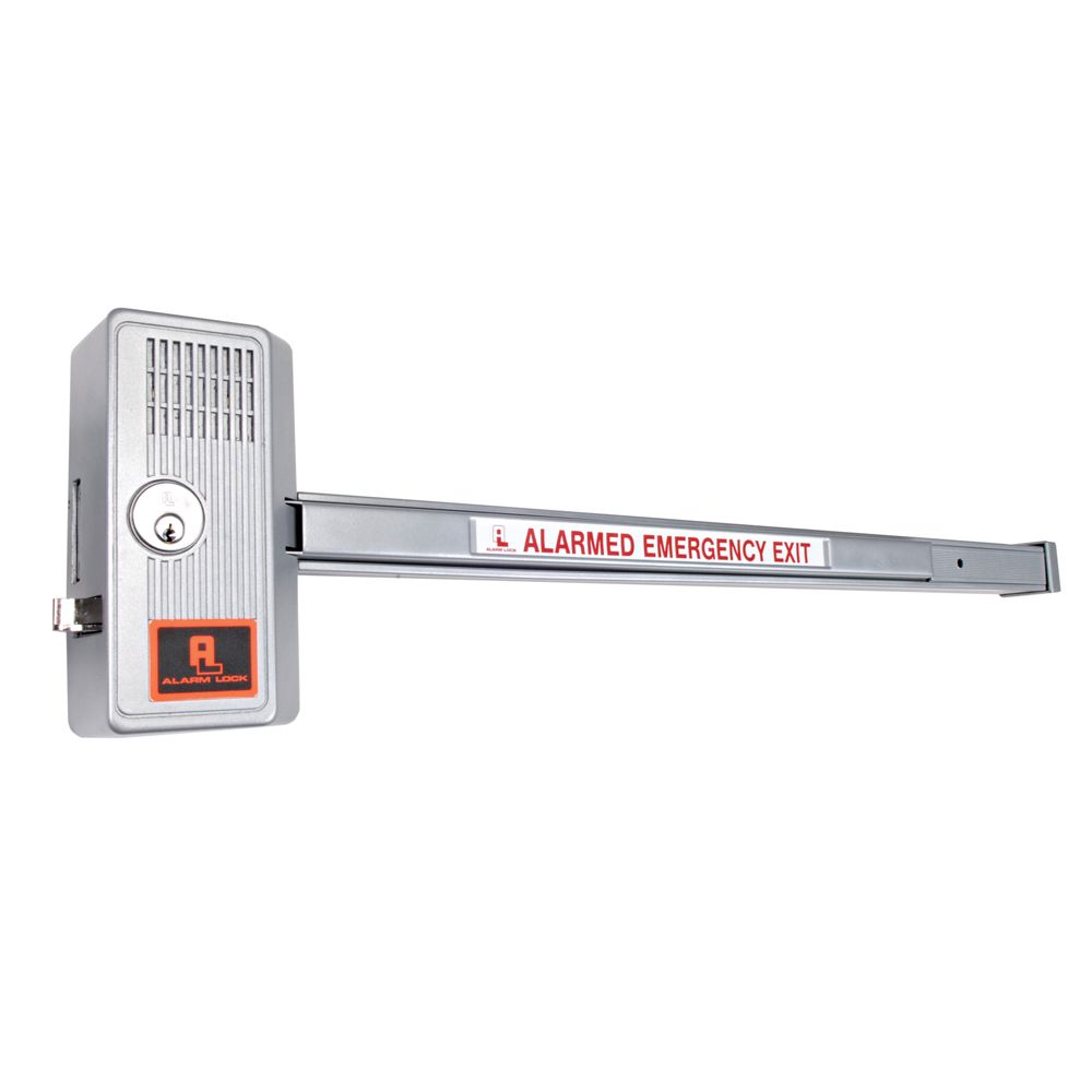 Alarm Lock 70028 Alarmed 36" Bar Panic Lock Aluminum Finish