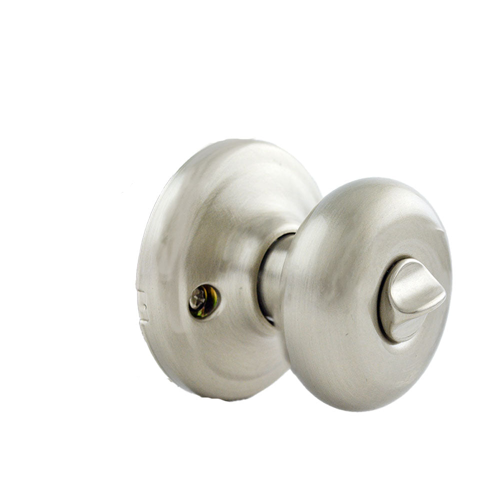 Kwikset 740H-15S Hancock Knob Entry Door Lock SmartKey with 6AL Latch and RCS Strike Satin Nickel Finish