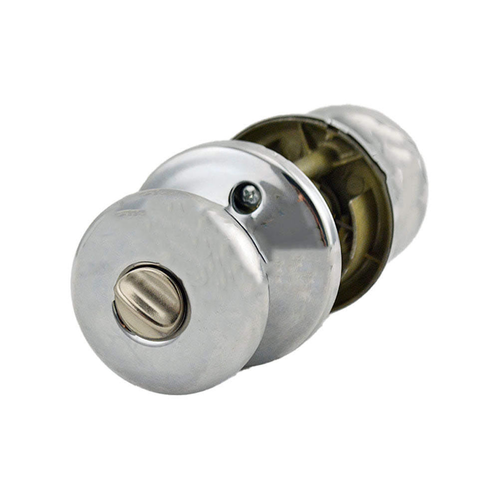 Kwikset 740H-26S Hancock Knob Entry Door Lock SmartKey with 6AL Latch and RCS Strike Bright Chrome Finish