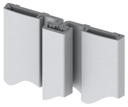 Hager 780057HD83CL 83" (6' 11") Full Surface Heavy Duty UL Bi-Fold Door Roton Hinge Clear Anodized Aluminum Finish