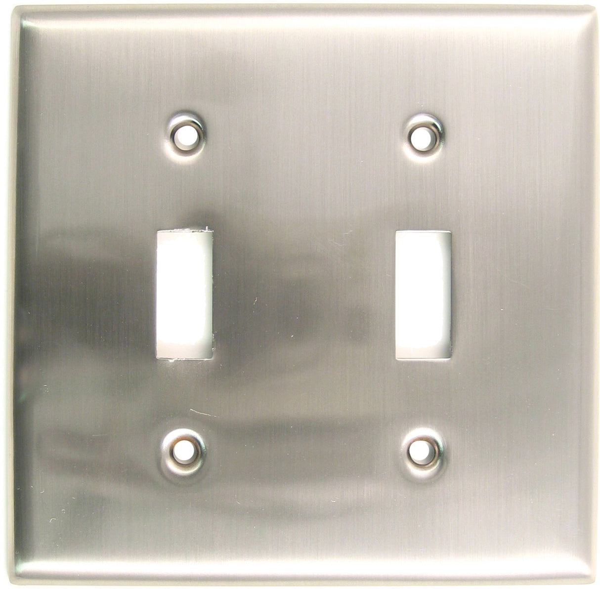 Rusticware 785SN Double Toggle Switch Plate Satin Nickel Finish