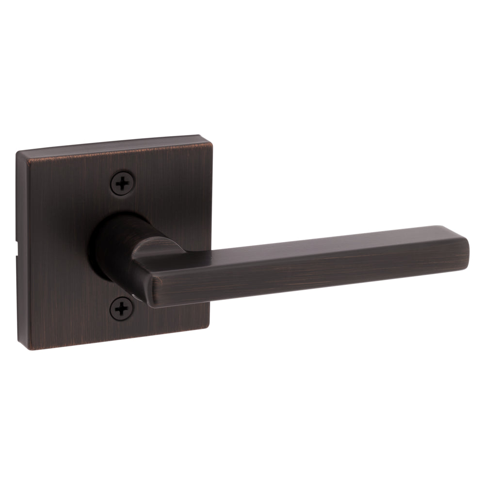 Kwikset 788HFLSQT-11P Halifax Lever with Square Rose Half Dummy Door Lock Venetian Bronze Finish