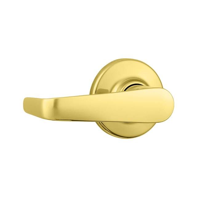Kwikset 788KNL-3 Kingston Lever Light Commercial Half Dummy Bright Brass Finish