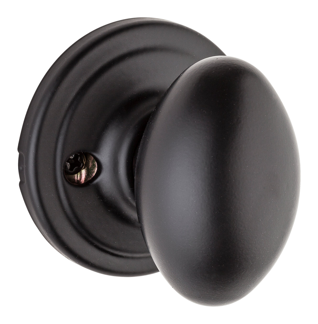 Kwikset 788L-514 Laurel Knob Half Dummy Lock Matte Black Finish