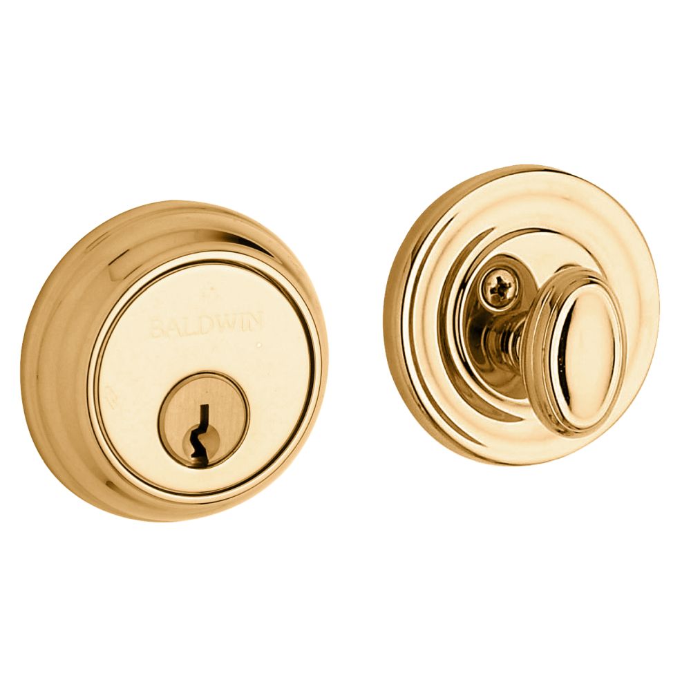 Baldwin 8031003KD12 Cylinder for Non Egress Handlesets and Deadbolts Lifetime Brass Finish