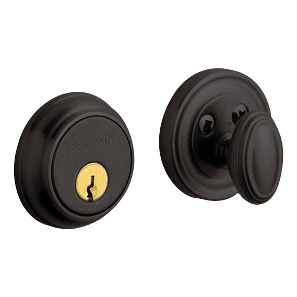 Baldwin 8031102KD12 Cylinder for Non Egress Handlesets and Deadbolts Oil Rubbed Bronze Finish