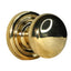 Emtek 8200PUS3NL Providence Knob 2-3/8" Backset Privacy with Regular Rose for 1-1/4" to 2" Door Unlacquered Brass Finish