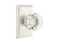 Emtek 8221OTUS15 Old Town Glass Knob 2-3/8" Backset Privacy with Rectangular Rose for 1-1/4" to 2" Door Satin Nickel Finish