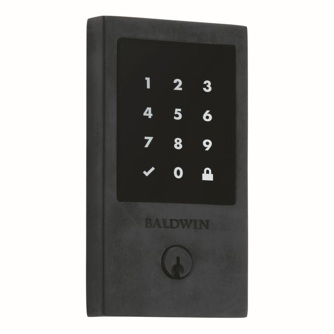 Baldwin 8225102 Stand Alone Minneapolis Touchscreen Deadbolt with Schlage C Keyway Oil Rubbed Bronze Finish