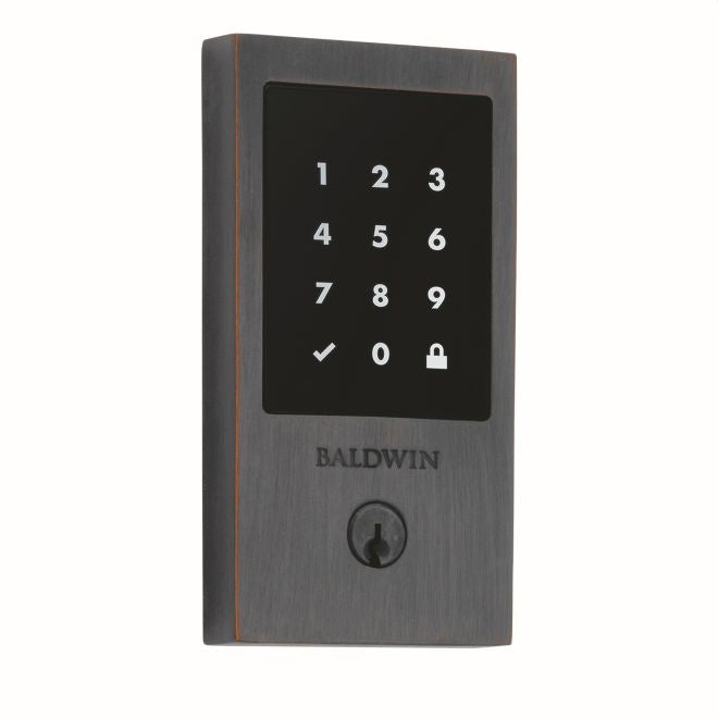 Baldwin 8225112 Stand Alone Minneapolis Touchscreen Deadbolt with Schlage C Keyway Venetian Bronze Finish
