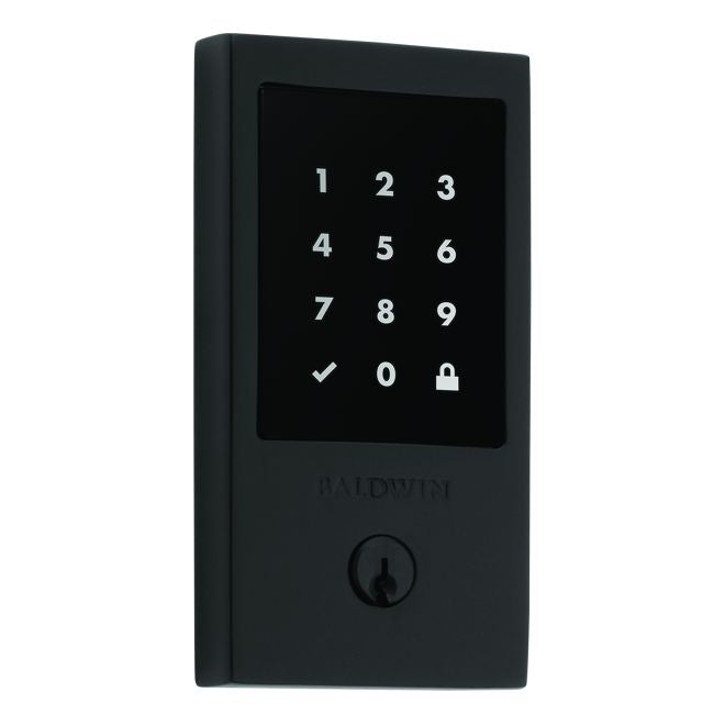Baldwin 8225190 Stand Alone Minneapolis Touchscreen Deadbolt with Schlage C Keyway Satin Black Finish