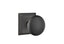 Emtek 8231PUS19 Providence Knob 2-3/8" Backset Privacy with Quincy Rose for 1-1/4" to 2" Door Flat Black Finish