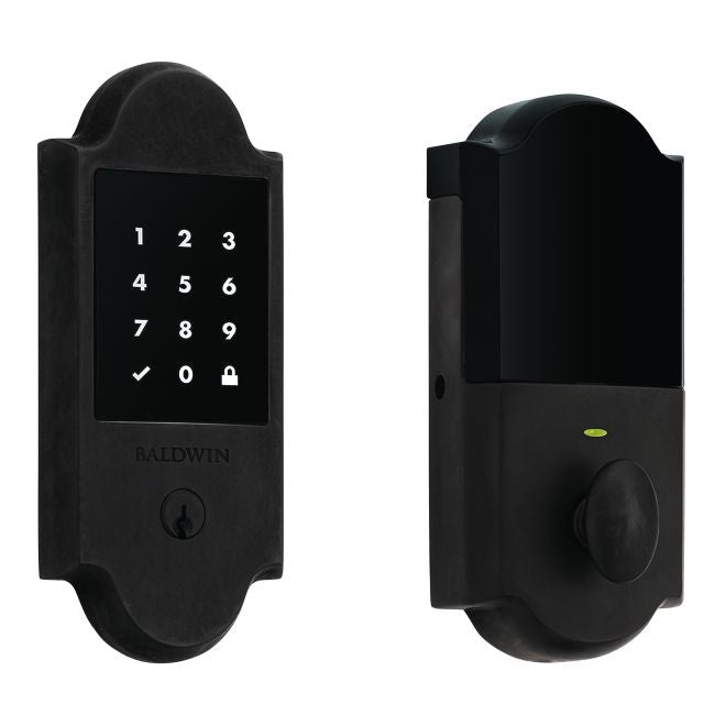 Baldwin 8235102ZW Z-Wave Boulder Touchscreen Deadbolt with Schlage C Keyway Oil Rubbed Bronze Finish