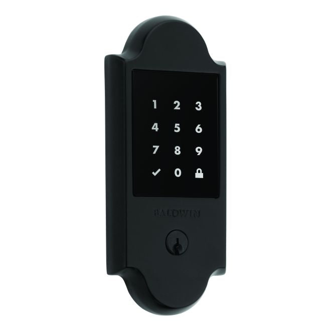 Baldwin 8235190 Stand Alone Boulder Touchscreen Deadbolt with Schlage C Keyway Satin Black Finish
