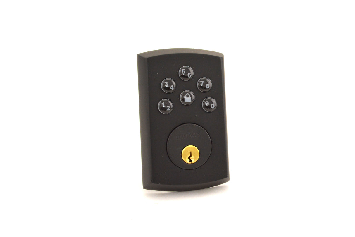 Baldwin 8285190AC1 Soho Keypad Entry Deadbolt - Batteries Not Included Satin Black Finish