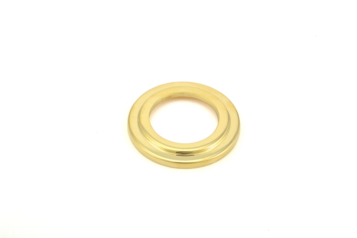 Baldwin 8297031 Cylinder Collar Spacer for 1-3/8" Doors; 2-1/8" Prep Unlacquered Brass Finish