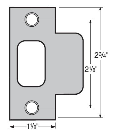 Kwikset 83028-024 T Strike Bright Brass Finish