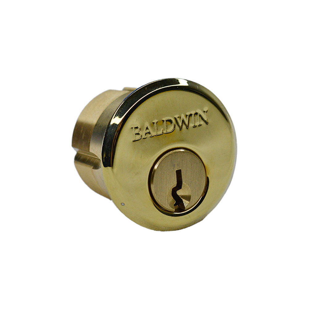 Baldwin 8322003 1-1/8" Mortise Cylinder Lifetime Brass Finish