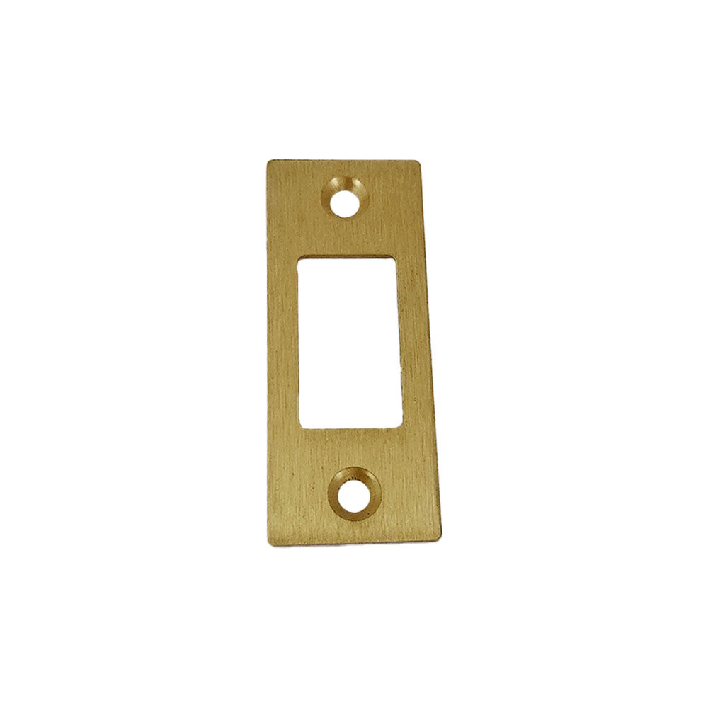 Emtek 83223US4 Square Deadbolt Strike Satin Brass Finish