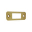 Emtek 83224US4 Radius Deadbolt Strike Satin Brass Finish