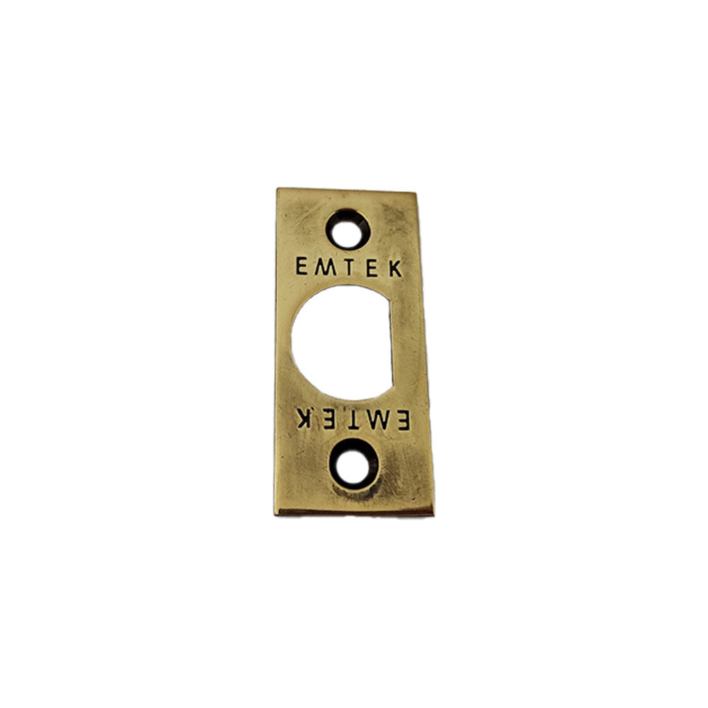 Emtek 83230US7 Square Corner Faceplate and Screws for Passage or Privacy Latch French Antique Brass Finish