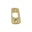 Emtek 83231US3 Radius Corner Faceplate and Screws for Passage or Privacy Latch Polished Brass Lifetime Finish