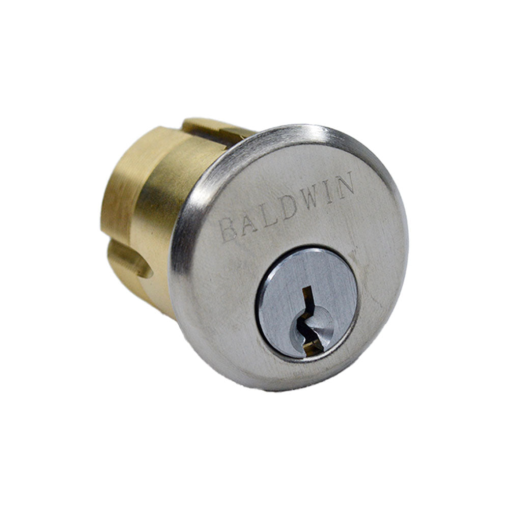 Baldwin 8324056 1-3/8" Mortise Cylinder Lifetime Satin Nickel Finish