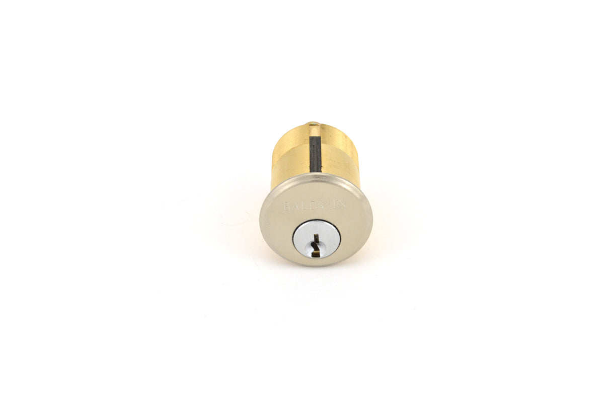 Baldwin 8325056 1-1/2" Mortise Cylinder Lifetime Satin Nickel Finish