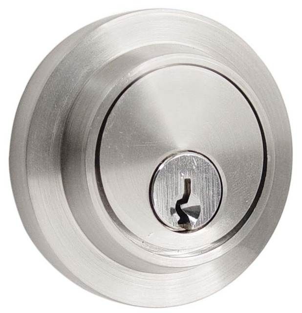 Emtek 8467US15 Modern Single Cylinder Deadbolt for 1-3/4" Door Satin Nickel Finish