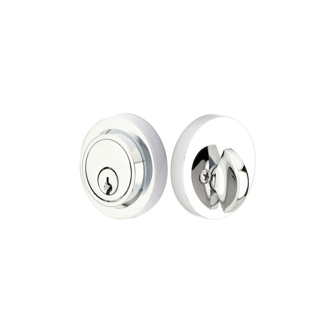 Emtek 8467US26 Modern Single Cylinder Deadbolt for 1-3/4" Door Polished Chrome Finish