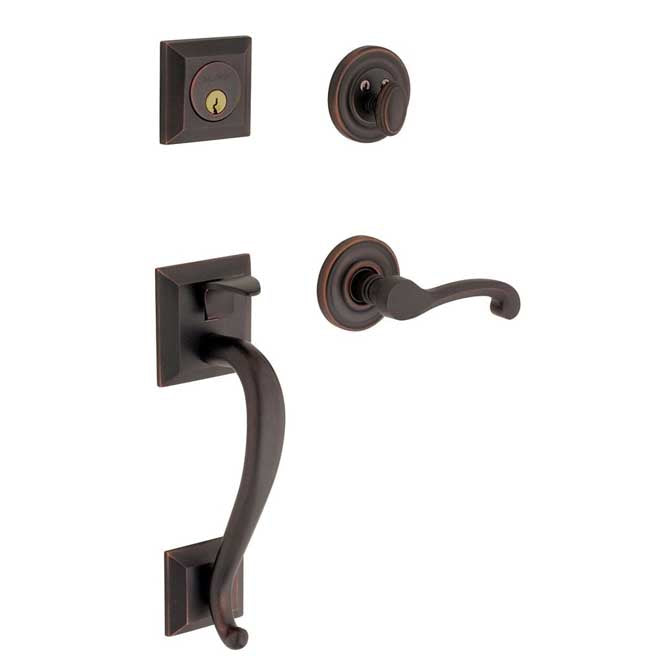 Baldwin 85320102ENTR Madison Sectional Tubular Single Cylinder Handleset Oil Rubbed Bronze Finish