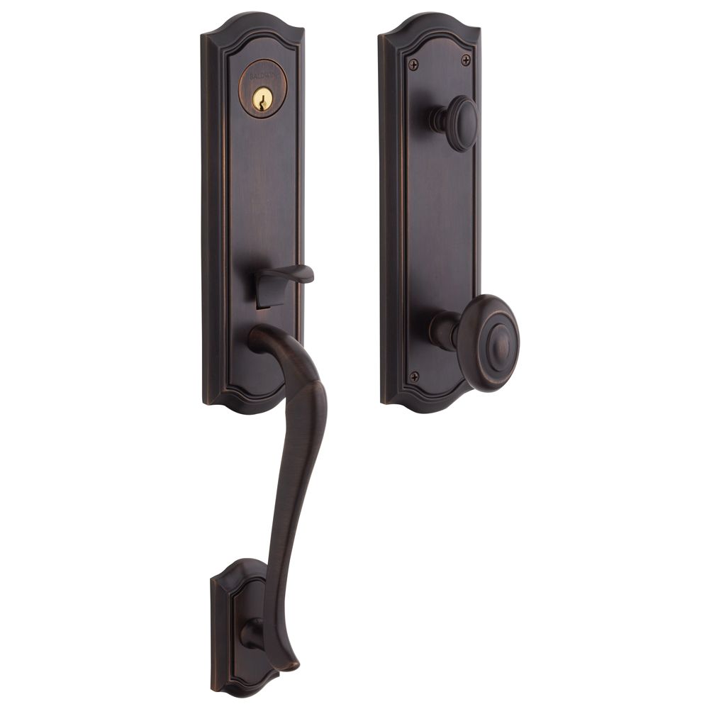 Baldwin 85337112ENTR Bethpage Emergency Egress Tubular Single Cylinder Handleset Venetian Bronze Finish