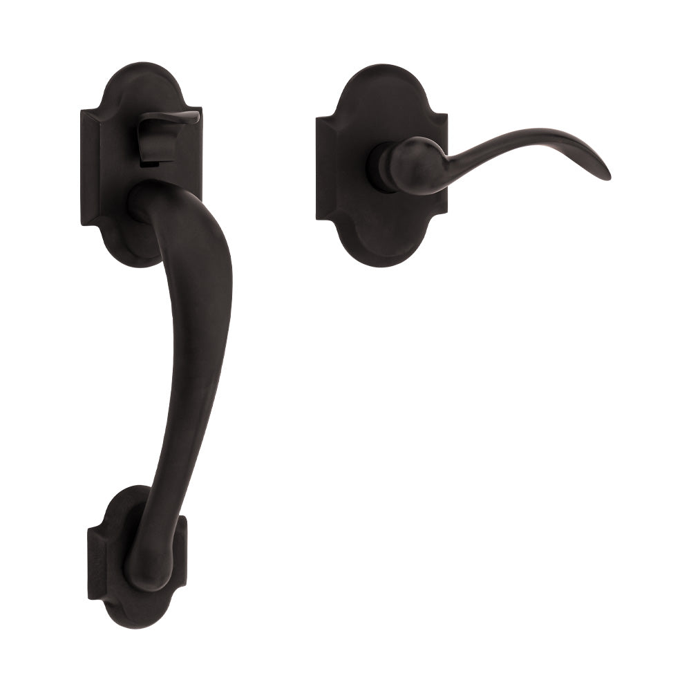 Baldwin 85353102ACRH Boulder Right Hand Sectional Handleset Less Deadbolt Oil Rubbed Bronze Finish