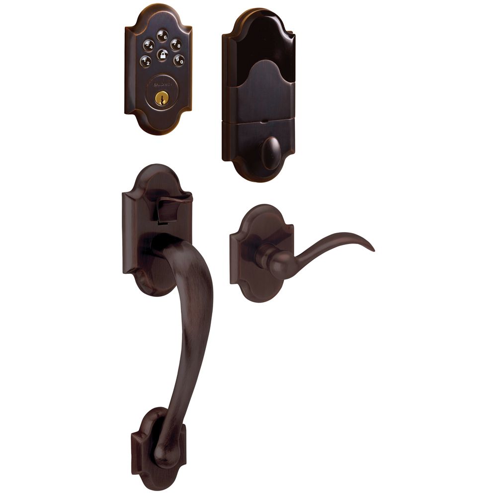 Baldwin 85353112ACRH Boulder Right Hand Sectional Handleset Less Deadbolt Venetian Bronze Finish