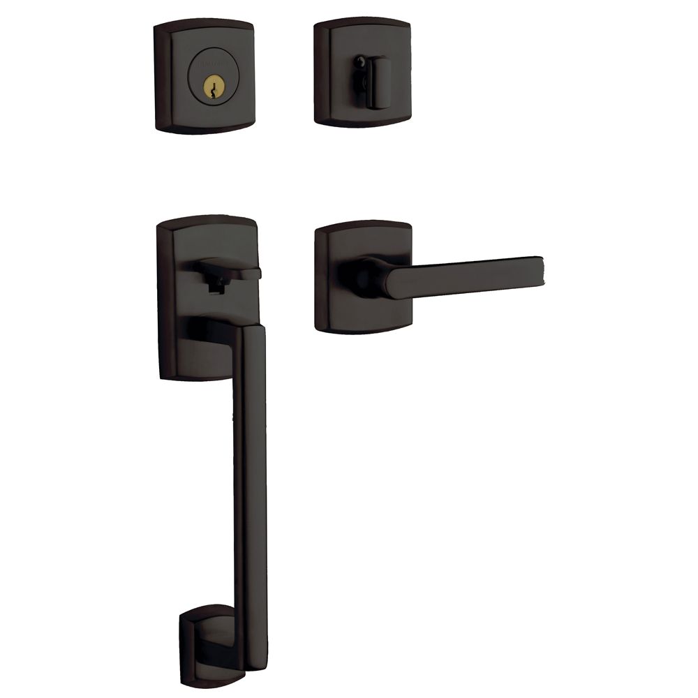 Baldwin 85386102RENT Soho Sectional Right Hand Single Cylinder Tubular Handleset Oil Rubbed Bronze Finish