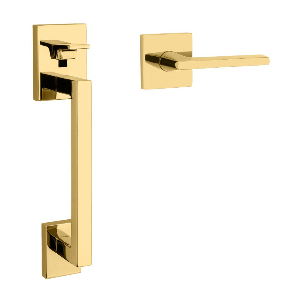 Baldwin 85390003ACRH Minneapolis Sectional Right Hand Handleset Less Deadbolt Lifetime Brass Finish - Baldwin Quickship Item *
