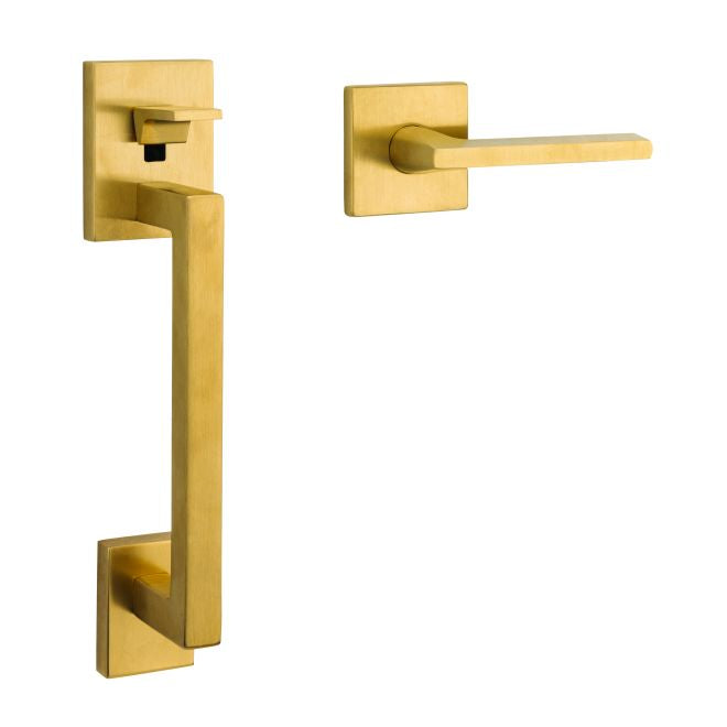 Baldwin 85390044ACLH Minneapolis Sectional Left Hand Handleset Less Deadbolt Lifetime Satin Brass Finish
